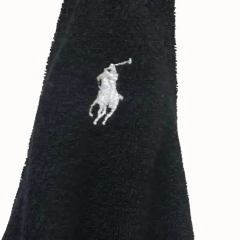 VTG Ralph Lauren Black Terry Halter Dress L Cover Up tennis Beach Club Preppy - Picture 16 of 16